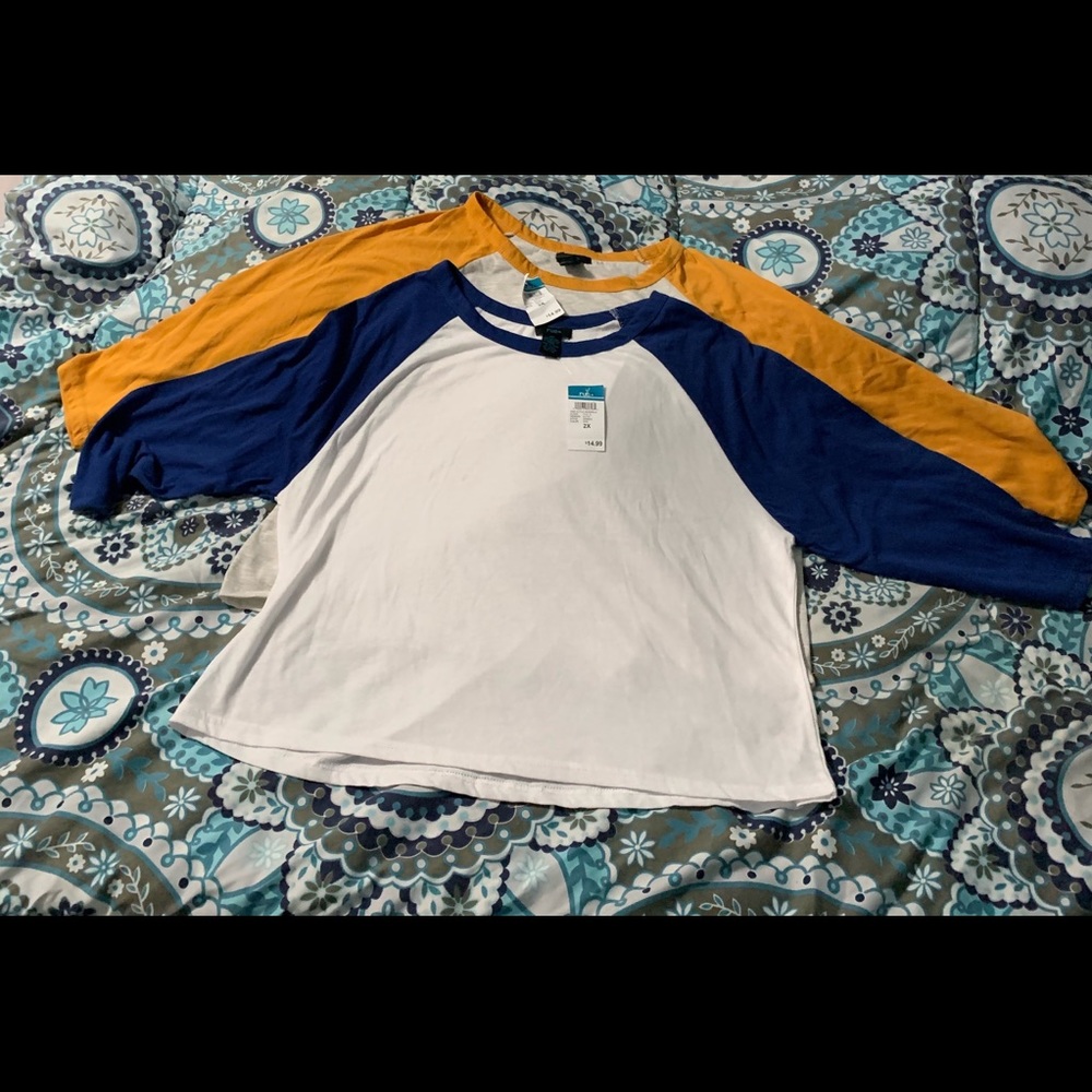 Two cropped jerseys